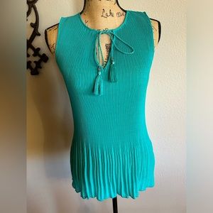 Jane and Delancey accordion pleat top